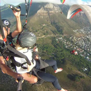 Paragliding over Signal Hill