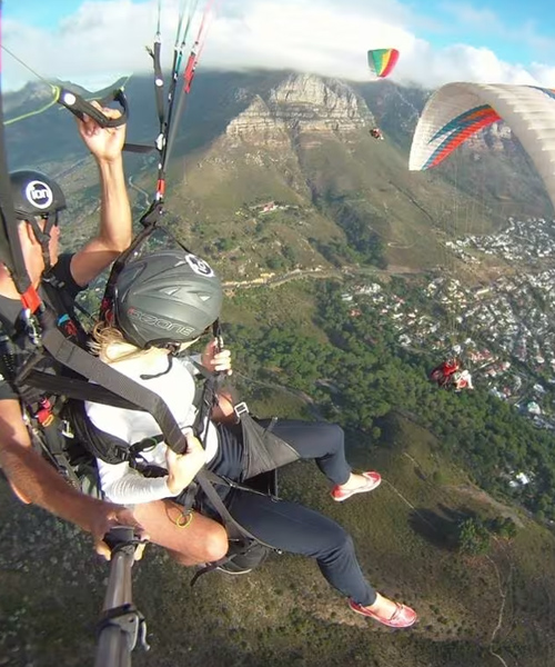 Paragliding over Signal Hill